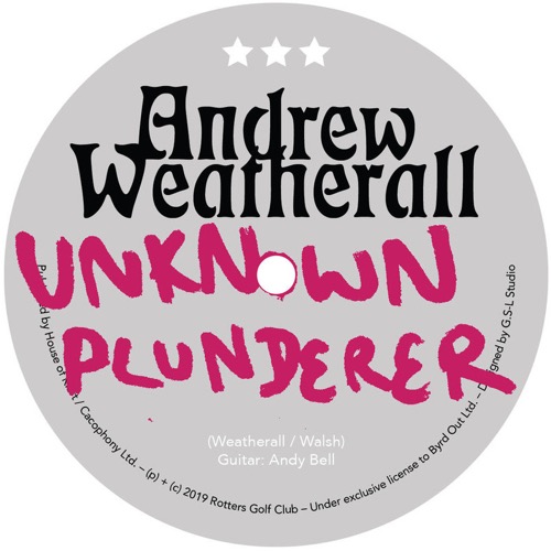 Andrew Weatherall Unknown Plunderer End Times Sound Serendeepity