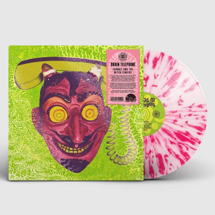 Cover Frankie And The Witch Fingers | Brain Telephone (White & Red Splatter Vinyl)