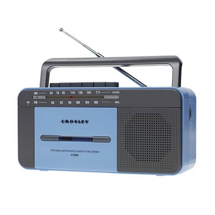 Crosley CT102 Cassette Player Blue / Grey Serendeepity