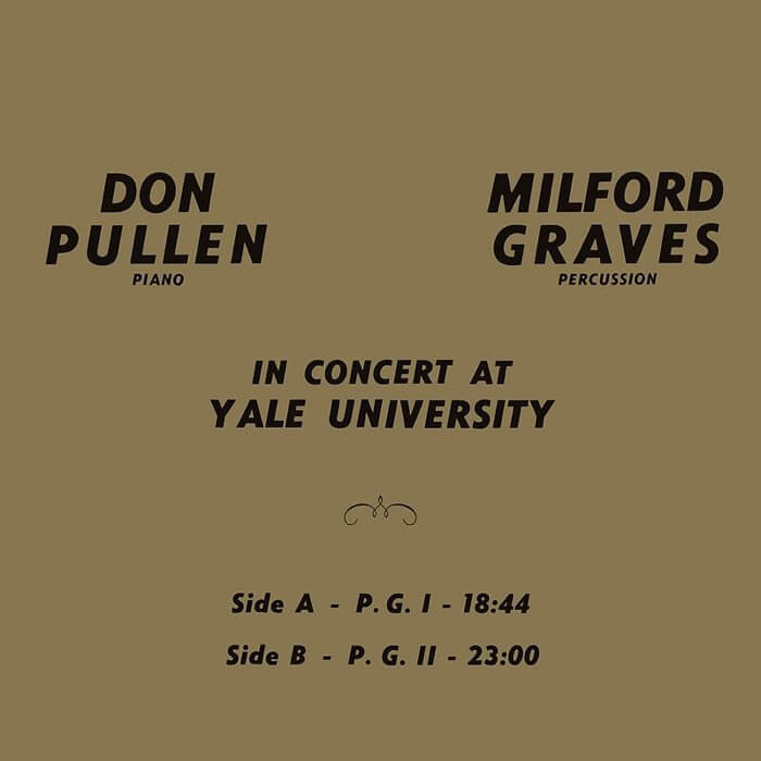 Milford Graves / Don Pullen In Concert At Yale University Serendeepity