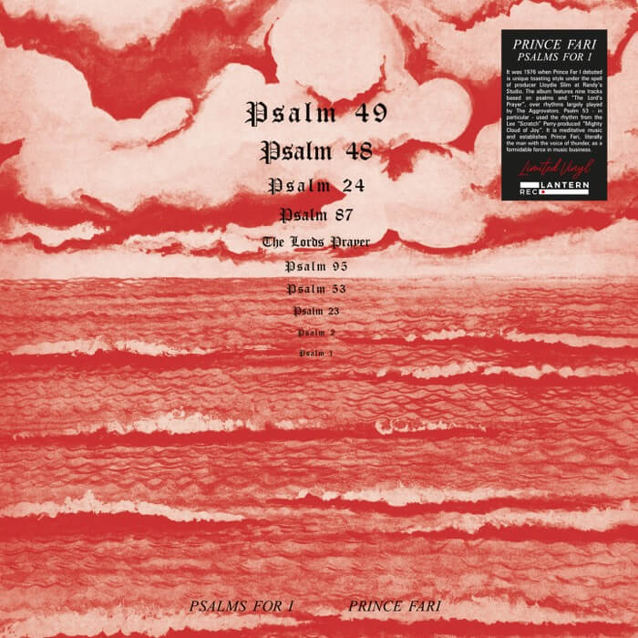 Cover Prince Far IPsalms For I