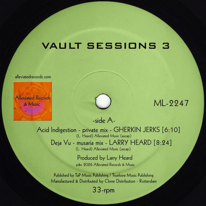 Cover Larry HeardVault Sessions 3