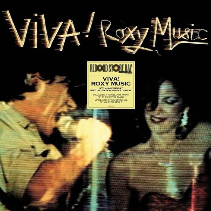 Cover Roxy MusicViva! Roxy Music (50th Anniversary Edition) (Gold Vinyl)