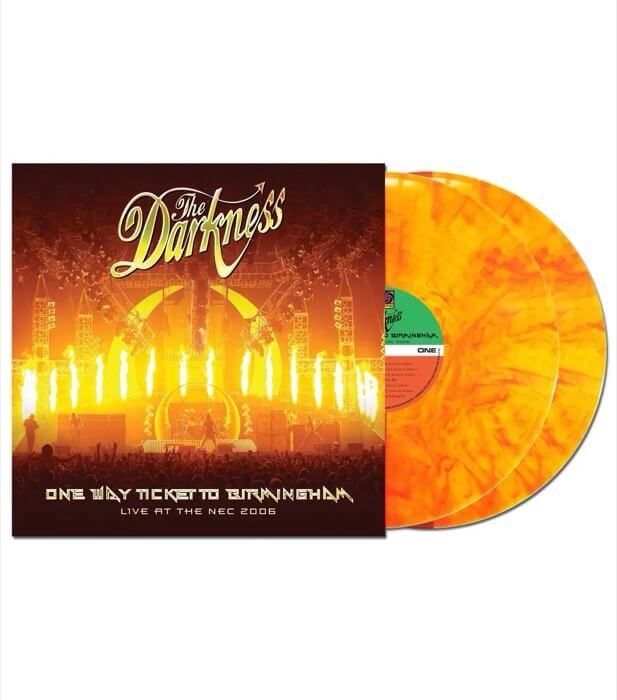 Cover The DarknessOne Way Ticket To Birmingham (Live at The NEC 2006) (Red & Yellow Marbled Vinyl)