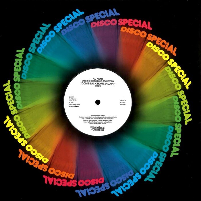 Cover Al Kent with The Disco Love OrchestraCome Back Home (Again)