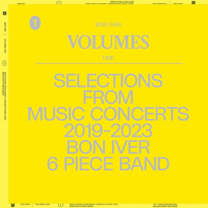 Cover Bon IverVolumes: One – Selections From Music Concerts 2019-2023 Bon Iver 6 Piece Band