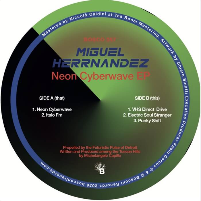 Cover Miguel Herrnandez | Neon Cyberwave EP