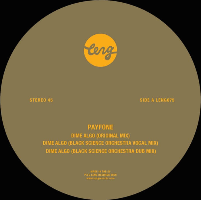 Cover Payfone feat. Kyd NereidaDime Algo (incl. Black Science Orchestra Remixes)