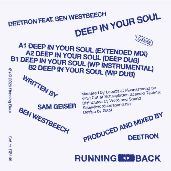 Cover Deetron ft Ben WestbeechDeep In Your Soul