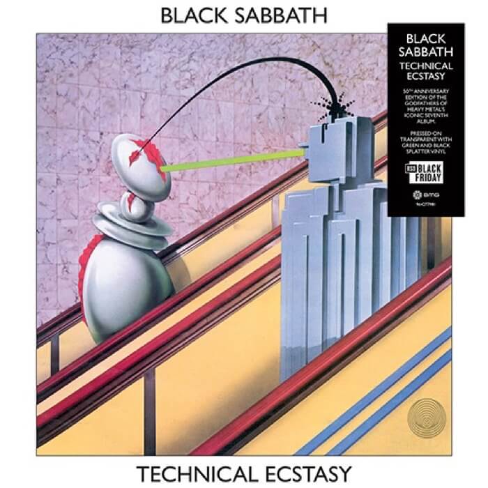 Cover Black SabbathTechnical Ecstasy (50th Anniversary) (Splatter Vinyl)