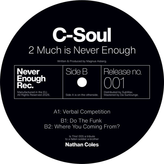 Cover C-Soul2 Much Is Never Enough